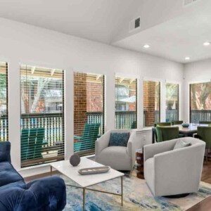 bright, large lounge area